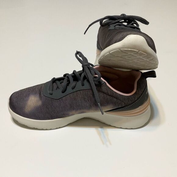 Skechers Skech-Air Grey and Pink Sneakers, 9. Memory Foam - Picture 8 of 16